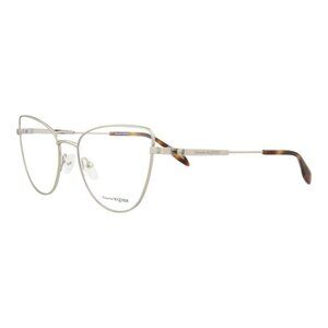 Alexander McQueen Womens Cat Eye Silver Silver Transparent Fashion Designer
